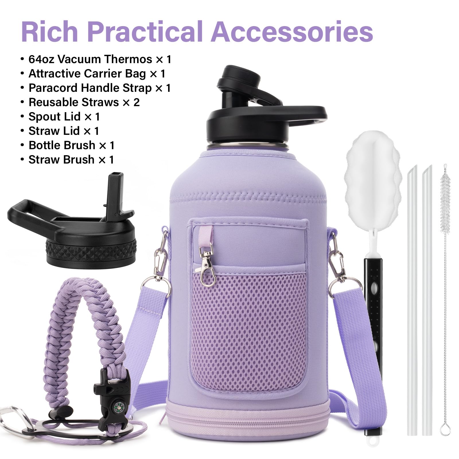 DYSANKY insulated bottle with multi-layer insulation preserves cold or hot beverages longer.