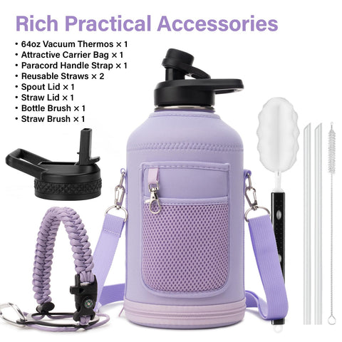 DYSANKY insulated bottle with multi-layer insulation preserves cold or hot beverages longer.