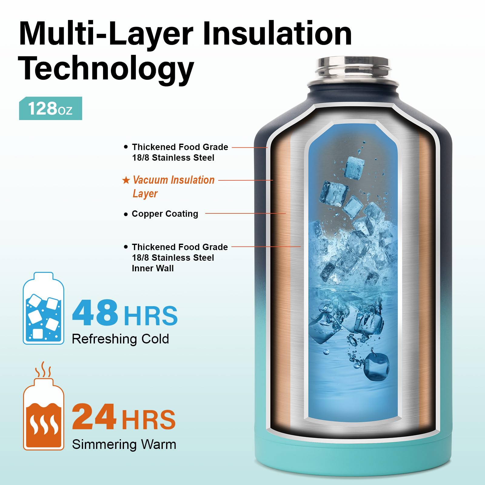 DYSANKY bottle with built-in compass for navigation on outdoor adventures.