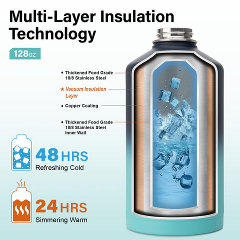 DYSANKY bottle with built-in compass for navigation on outdoor adventures.