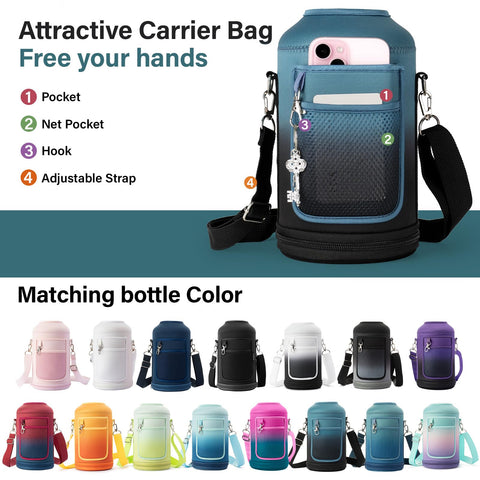 DYSANKY bottle features scratch-resistant coating for durable indoor and outdoor use