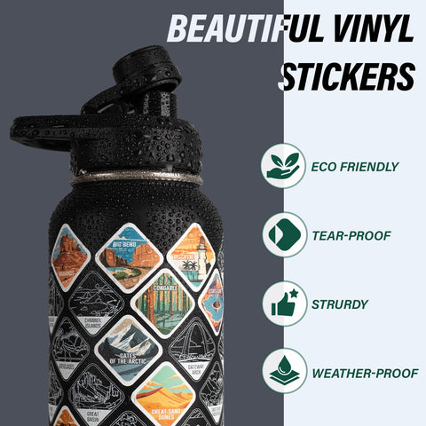 DYSANKY water bottle braided handle rope provides comfortable grip outdoors.