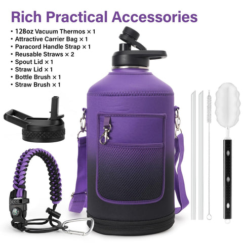 DYSANKY bottle straw-cap feature enables easy sipping during workouts and hikes.