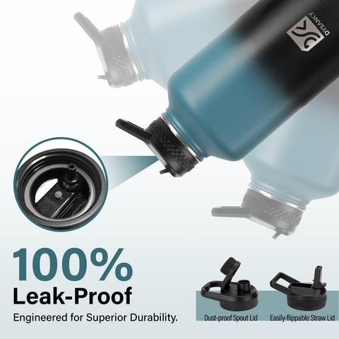 DYSANKY wide-mouth bottle with cleaning tools for quick maintenance