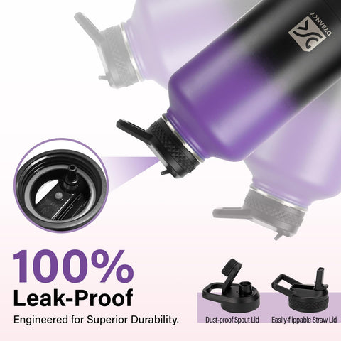 DYSANKY wide-mouth design allows easy cleaning and ice addition.