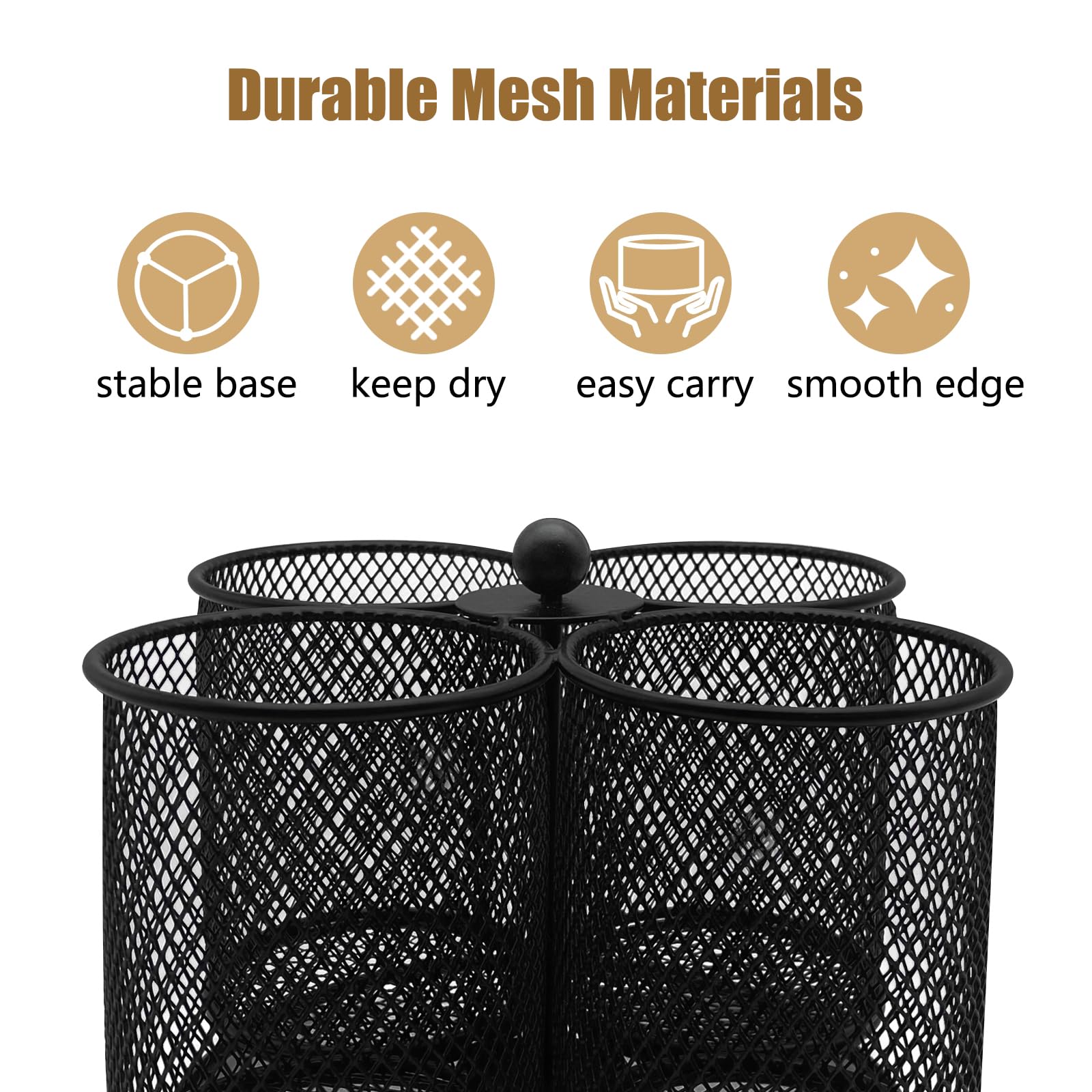 DysanVica flatware organizer offers a sturdy metal design for events.