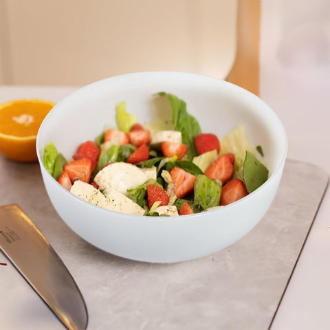 Dyware off-white dinnerware complements various table settings with subtle elegance.