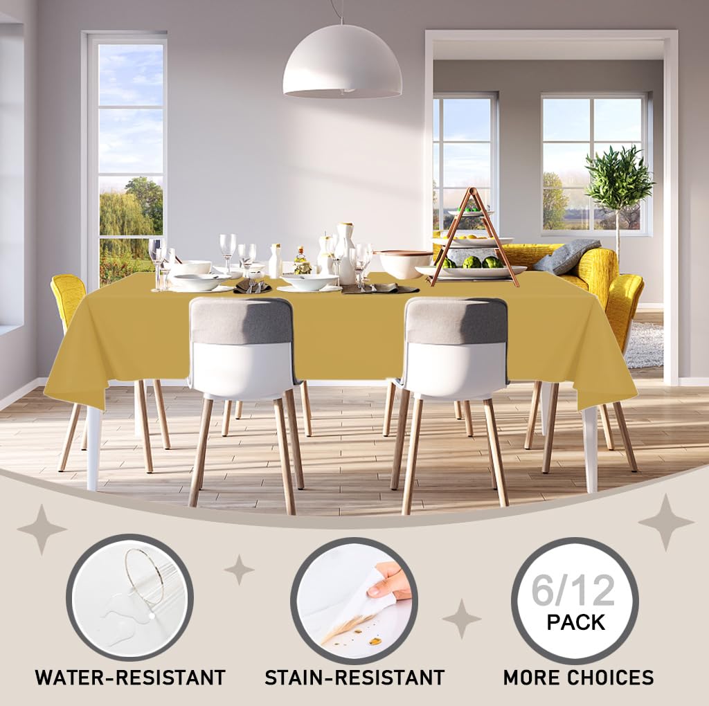 D&Z 12-pack tablecloth for parties and versatile events.