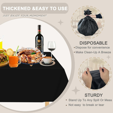 D&Z disposable tablecloths are individually wrapped for easy, on-the-go setup.
