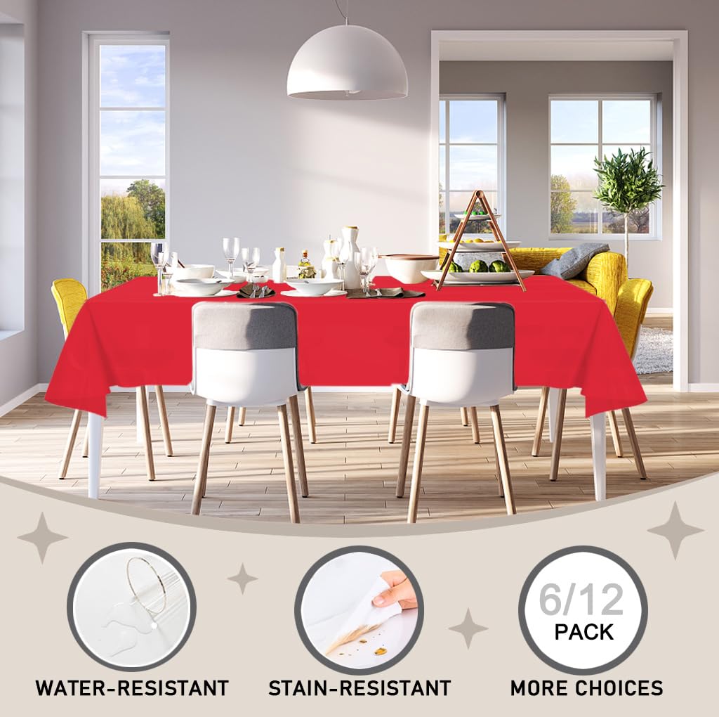 D&Z full-coverage 54x108 tablecloth fits standard rectangular tables.