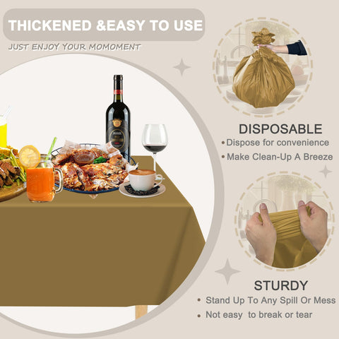 D&Z gold rectangle tablecloth used outdoors at a picnic setting.