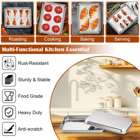 E-far compact set fits toaster ovens for daily use.