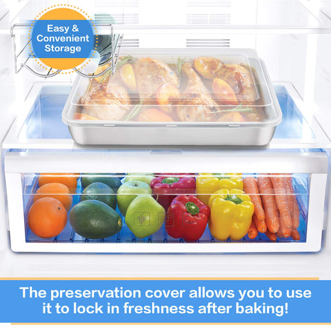 Dishwasher-safe E-far bakeware ready for quick cleanup.