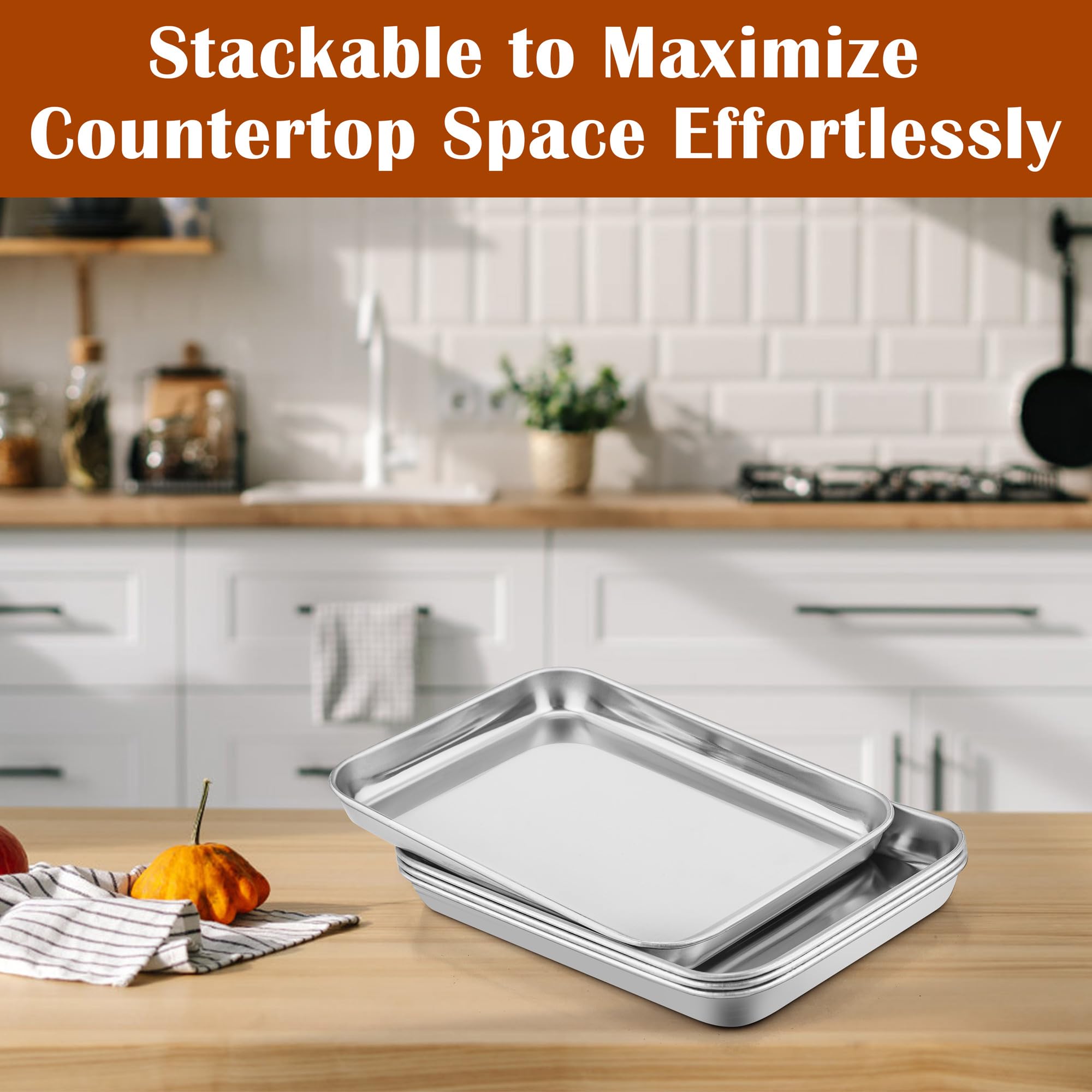 E-far dishwasher-safe design simplifies after-baking cleanup.