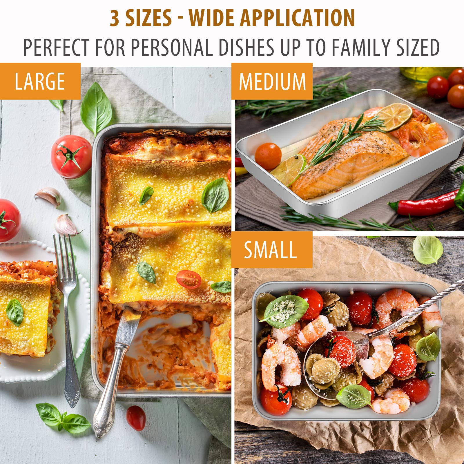 E-far dishwasher safe pans with easy cleanup after baking