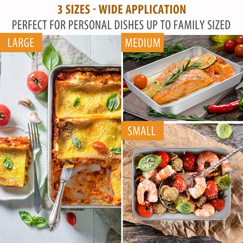 E-far dishwasher safe pans with easy cleanup after baking