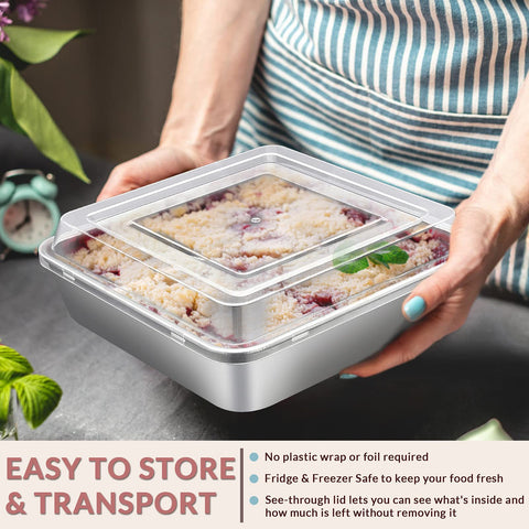 E-far dishwasher safe pans offer convenient cleanup after baking.