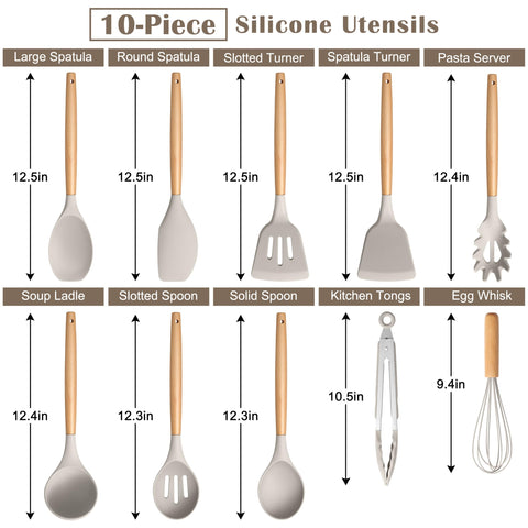 E-far silicone utensils ladle, precise scooping for soups and sauces.