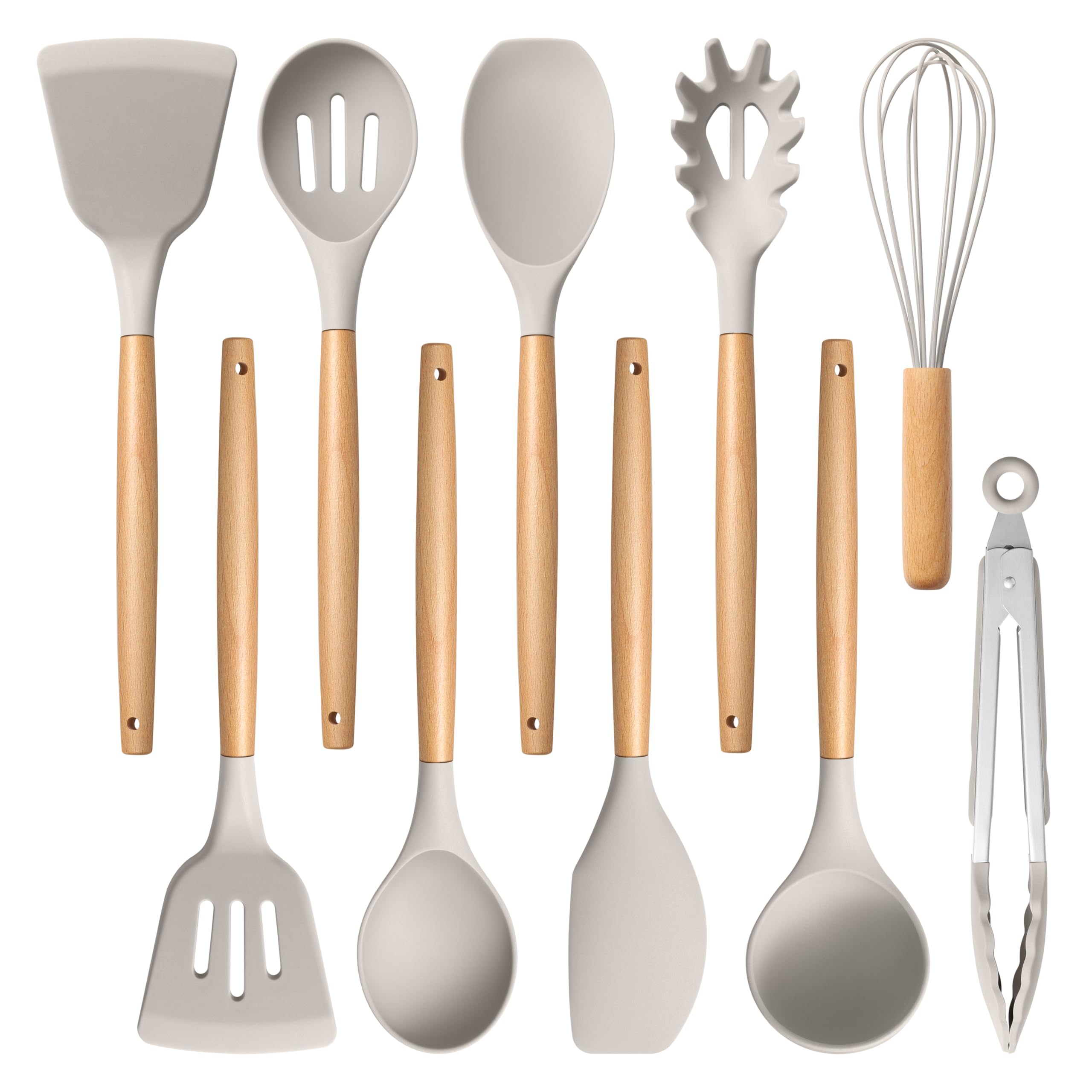 E-far silicone utensils spatula for nonstick cookware, smooth release and easy cleanup.