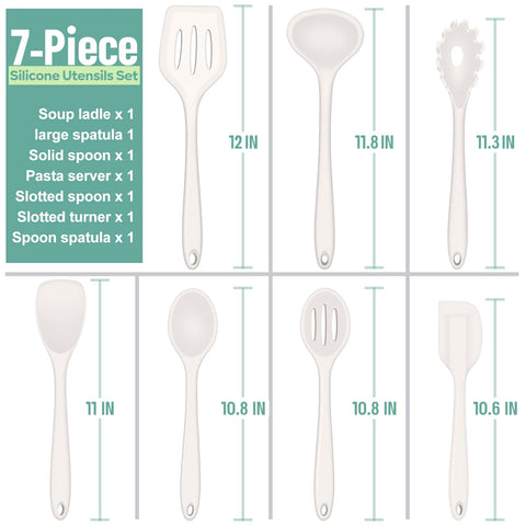 E-far solid spoon in white with a durable head