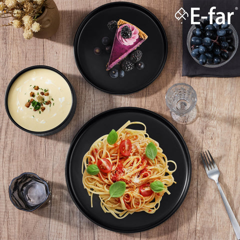 E-far stoneware care image highlights durable glaze for long-lasting use.