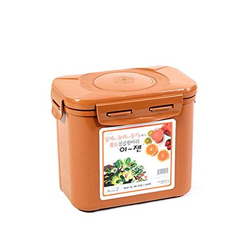 e-jen Premium kimchi container with inner vacuum lid for airtight fermentation.