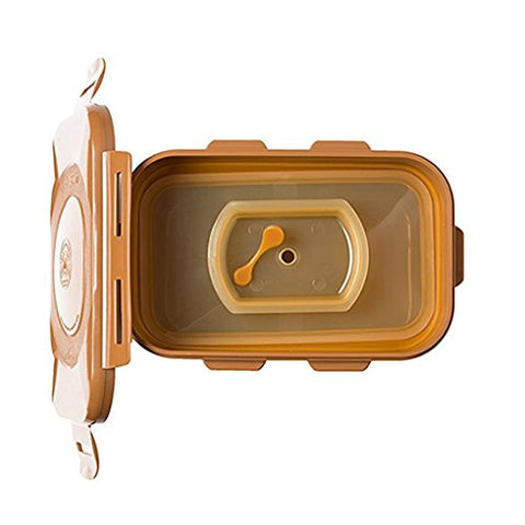 e-jen Premium Sauerkraut Container with inner vacuum lid close-up enables airtight fermentation.