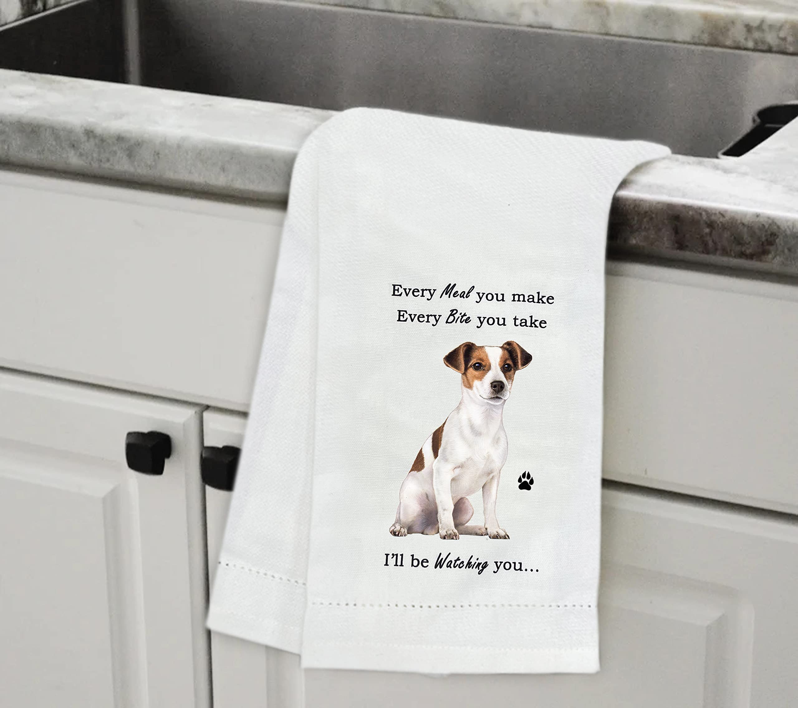 E&S Pets Jack Russell kitchen towel pack showcases value for gifting or multi-pack sets.