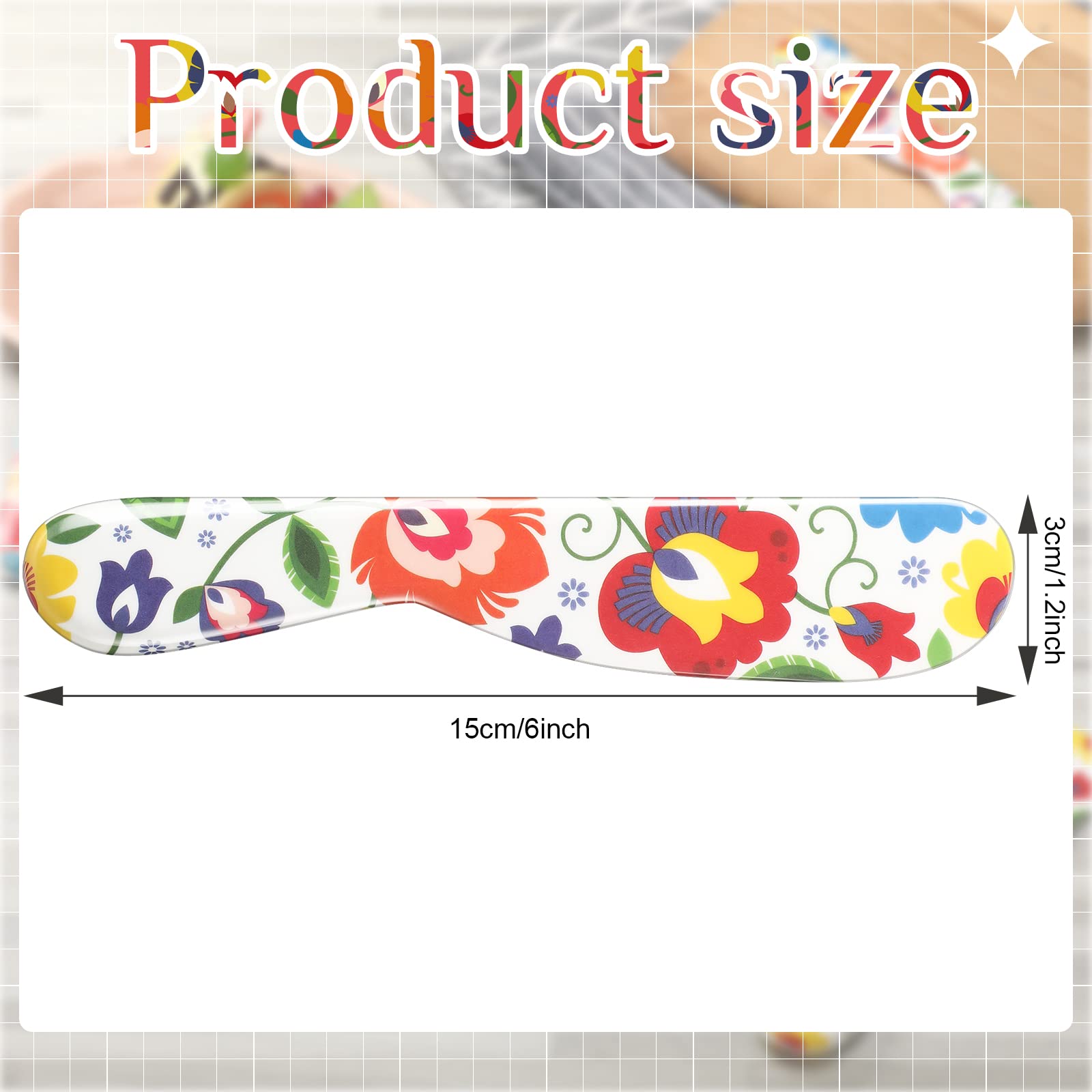 Eaasty floral-style spreaders add color to the table while spreading cream cheese evenly