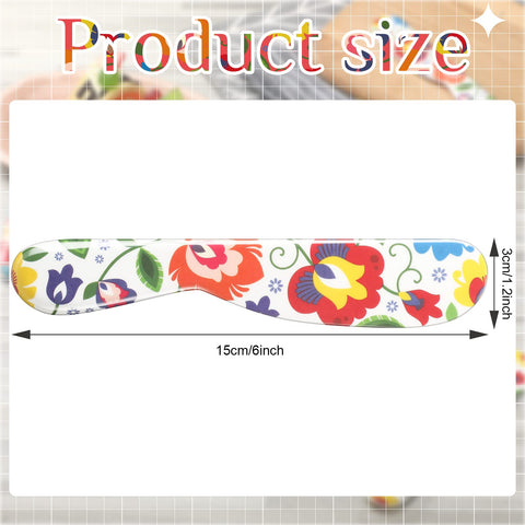 Eaasty floral-style spreaders add color to the table while spreading cream cheese evenly