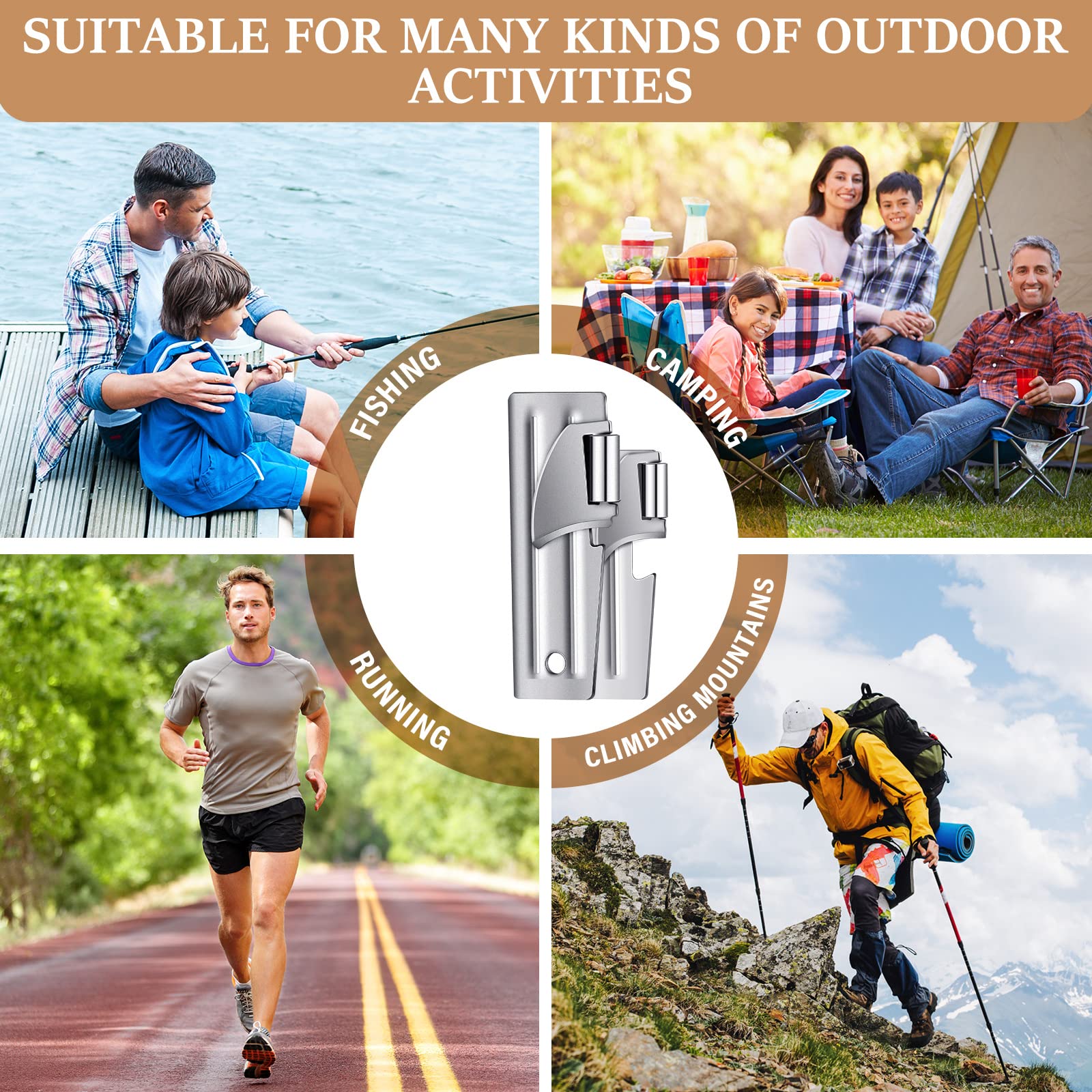 Eaasty packaged 24 can openers, versatile set for home and outdoors.