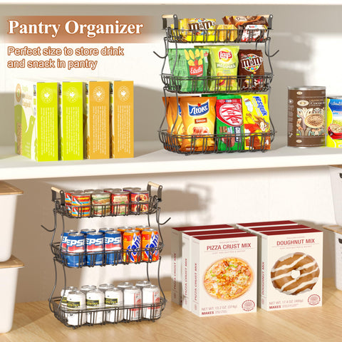 EACONPT kitchen centerpiece for fruits snacks and small items