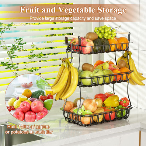 EACONPT wooden handle and mesh top add durable kitchen style