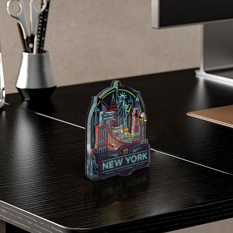 EagleBuddy 3D acrylic layers create depth and crisp skyline details.