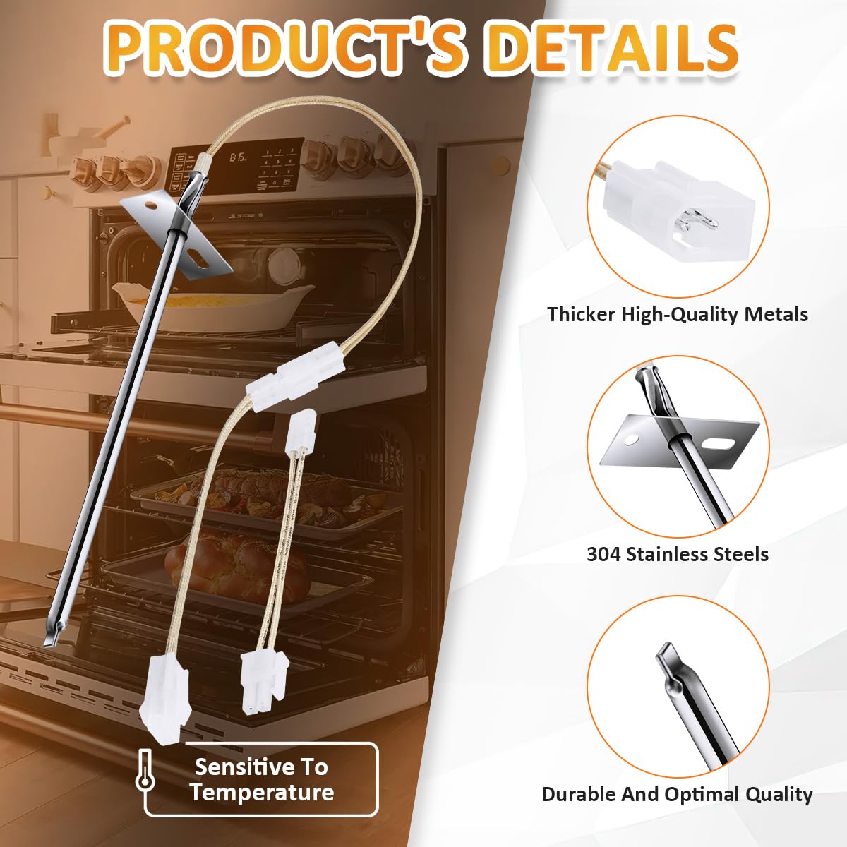 Comprehensive compatibility list highlights broad oven model support.