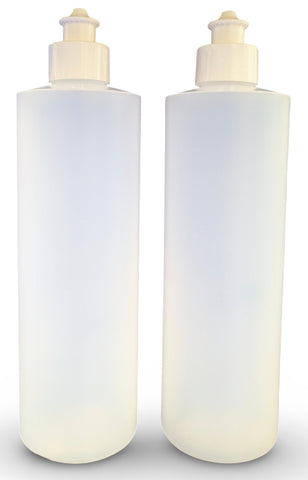 Earth's Essentials 2-pack squeeze bottle with push/pull cap for easy dispensing