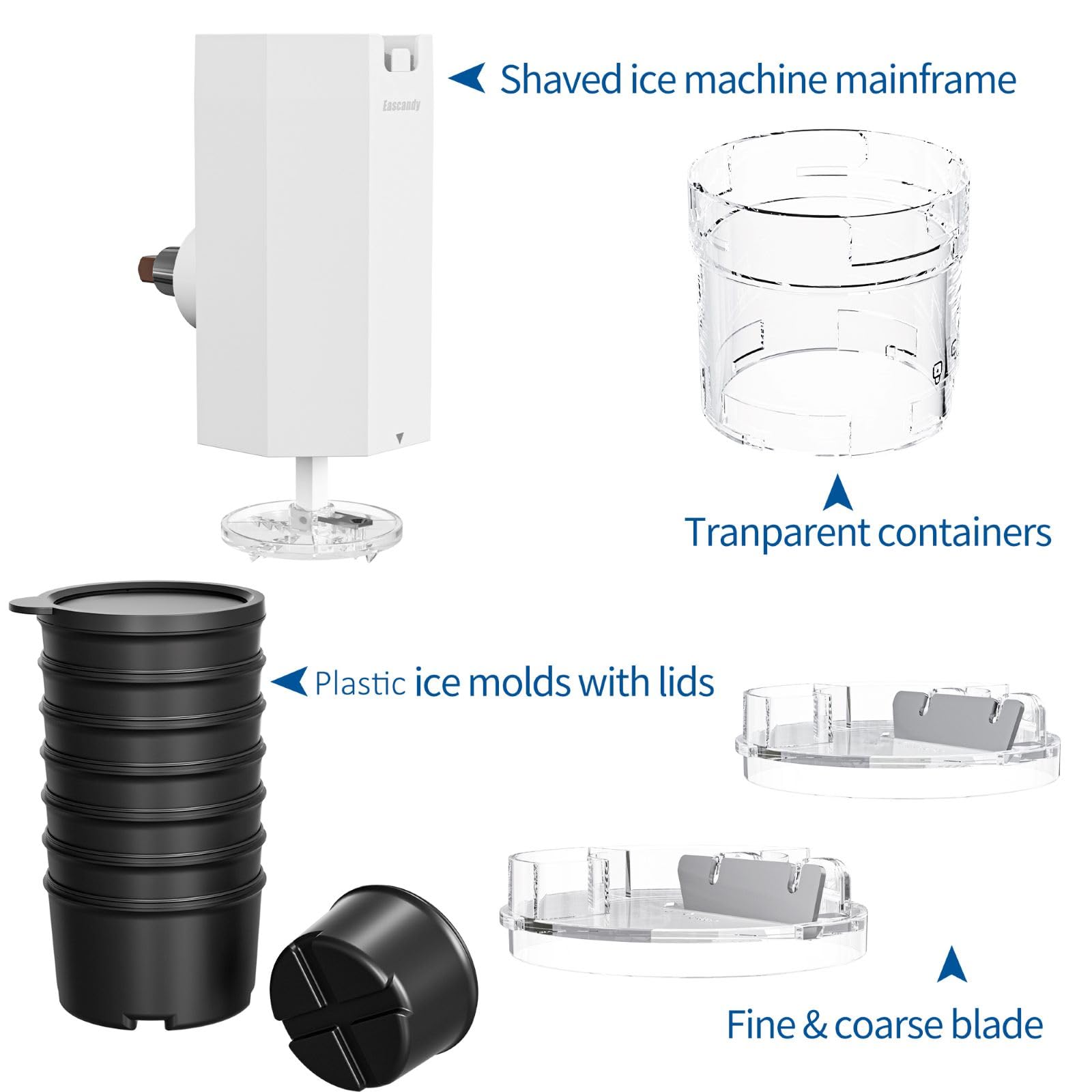 Easy cleanup and compact storage with Eascandy attachment after use.
