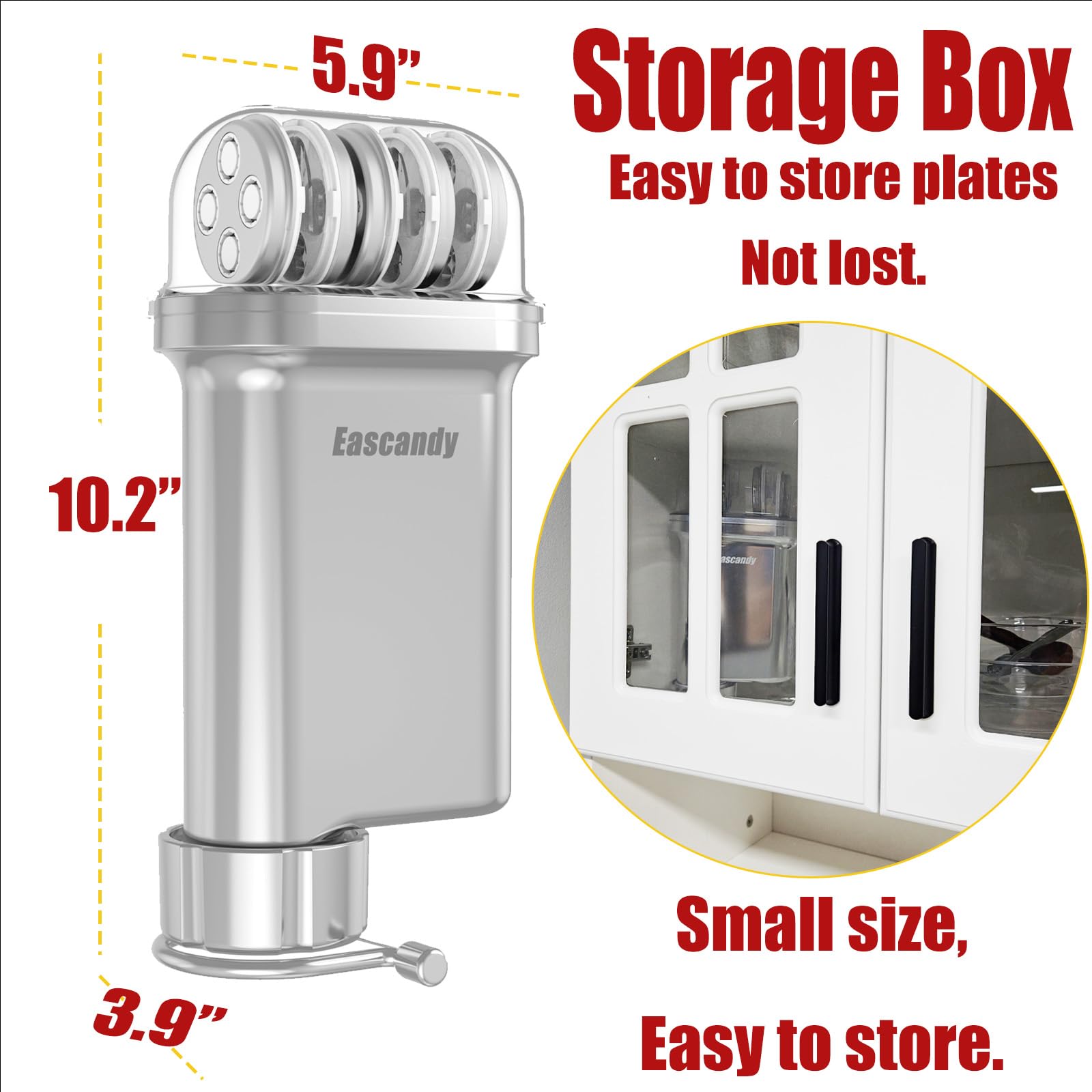 Eascandy large macaroni disc producing thicker elbow shapes