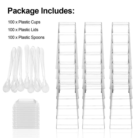 EASERCY parfait cups with spoons for quick, portioned servings