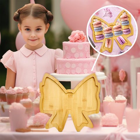 Easma bowtie food platter ideal for cookies and small treats at events.