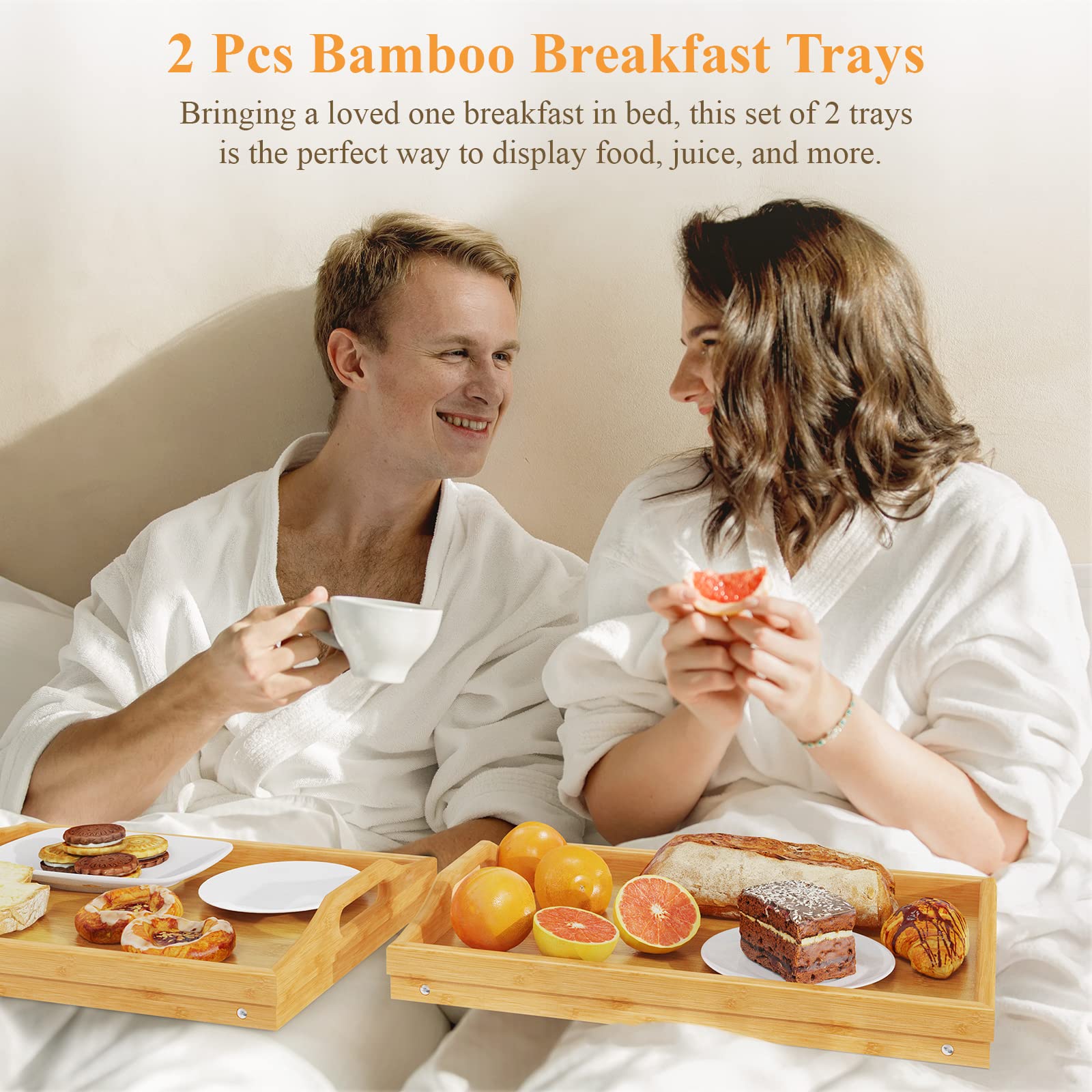 Easoger serving table for bedside dining and snacks