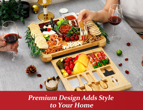 Easoger charcuterie display highlighting a colorful spread, perfect for entertaining guests.