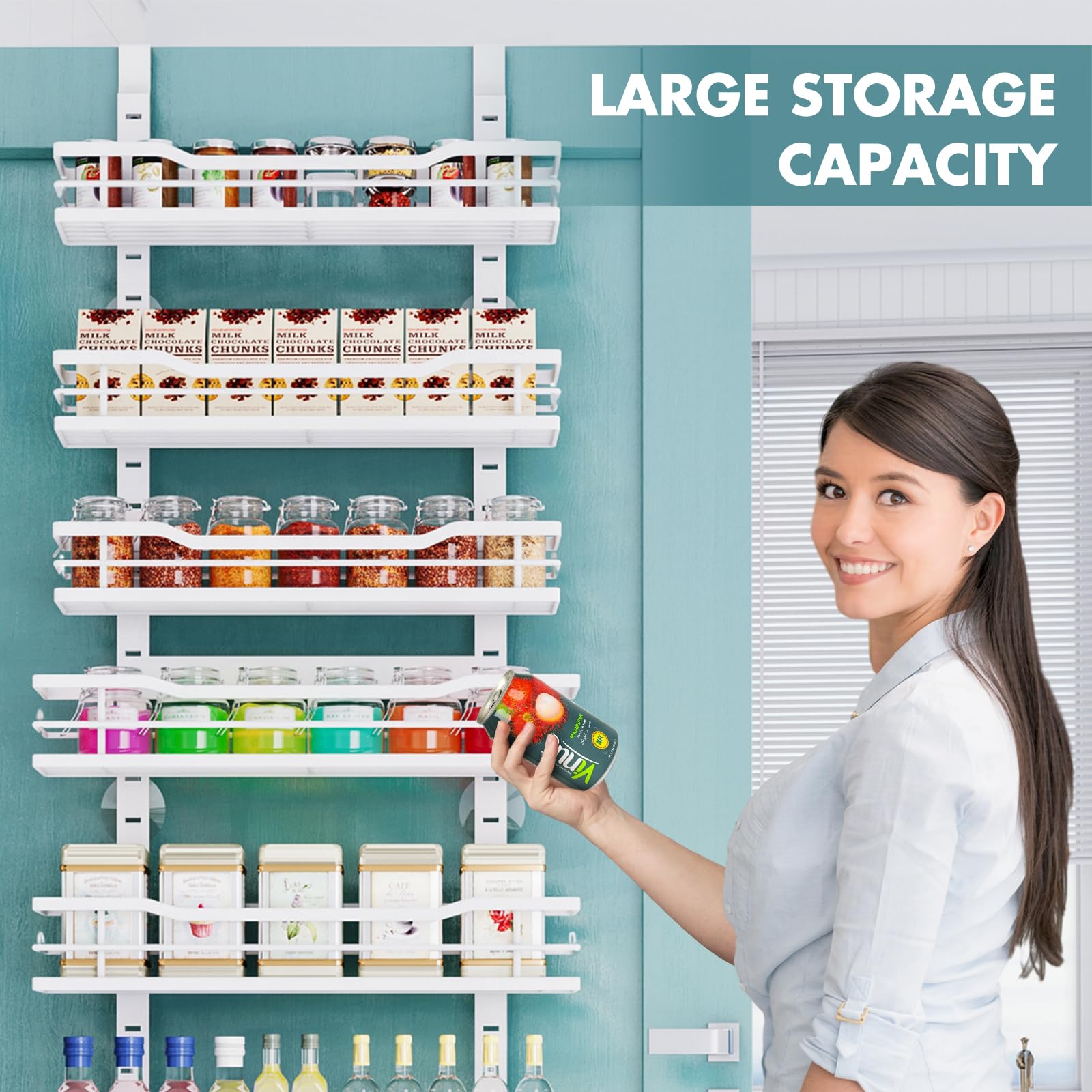Eastherry versatile storage solution for pantry, bathroom, or entryway