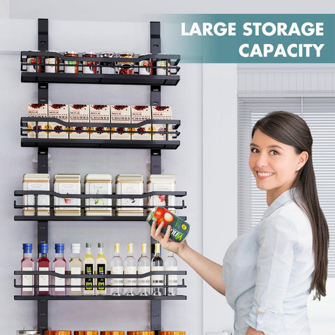 Eastherry 59-inch frame height accommodates taller items with easy access.