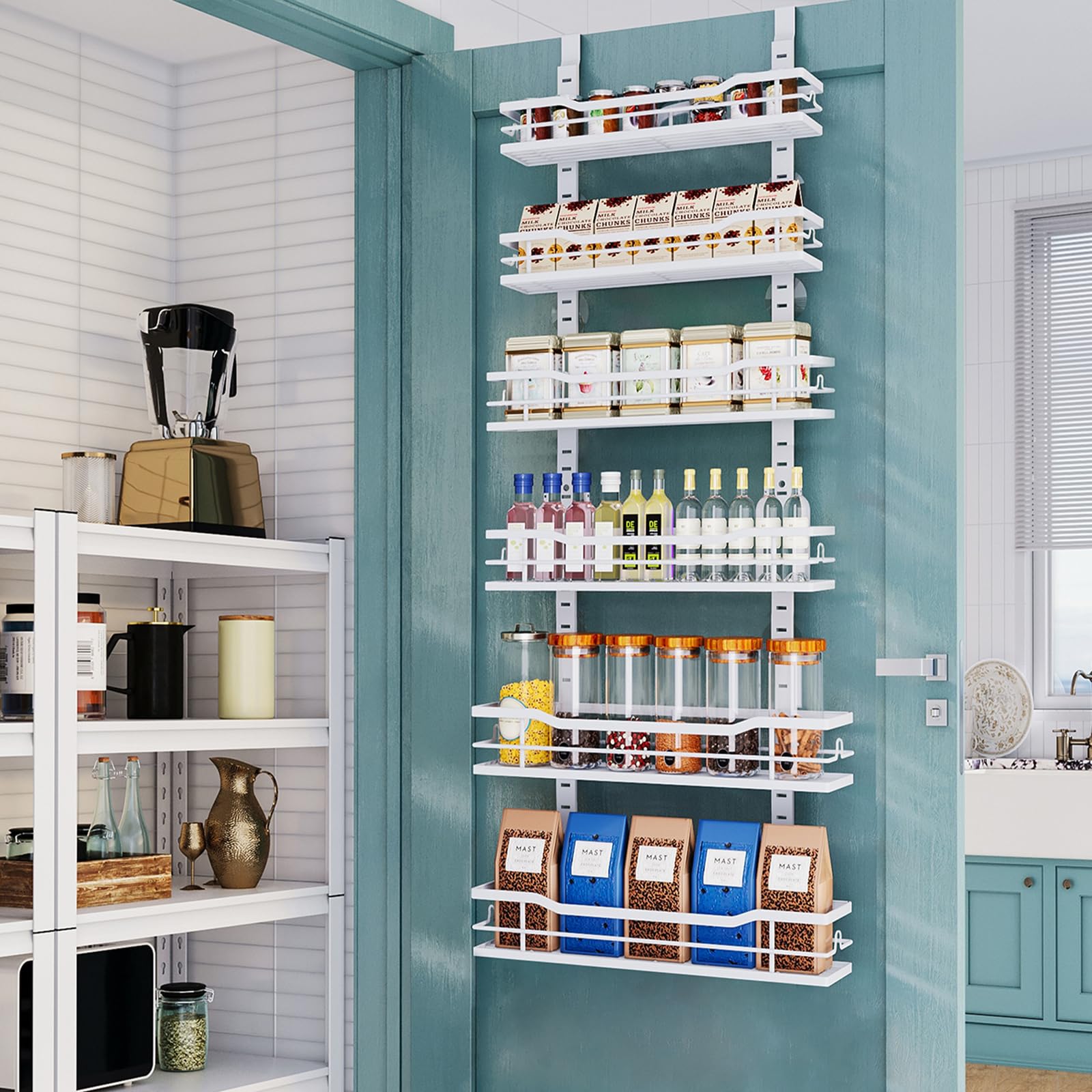 Eastherry 6-tier over-the-door pantry organizer for space-saving storage