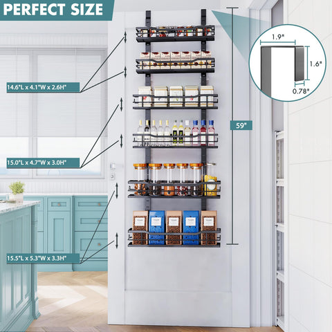 Eastherry adjustable baskets demonstrate flexible height for tall jars.