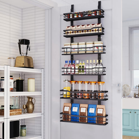 Eastherry front view of the over-the-door pantry organizer, showcasing space-saving design.