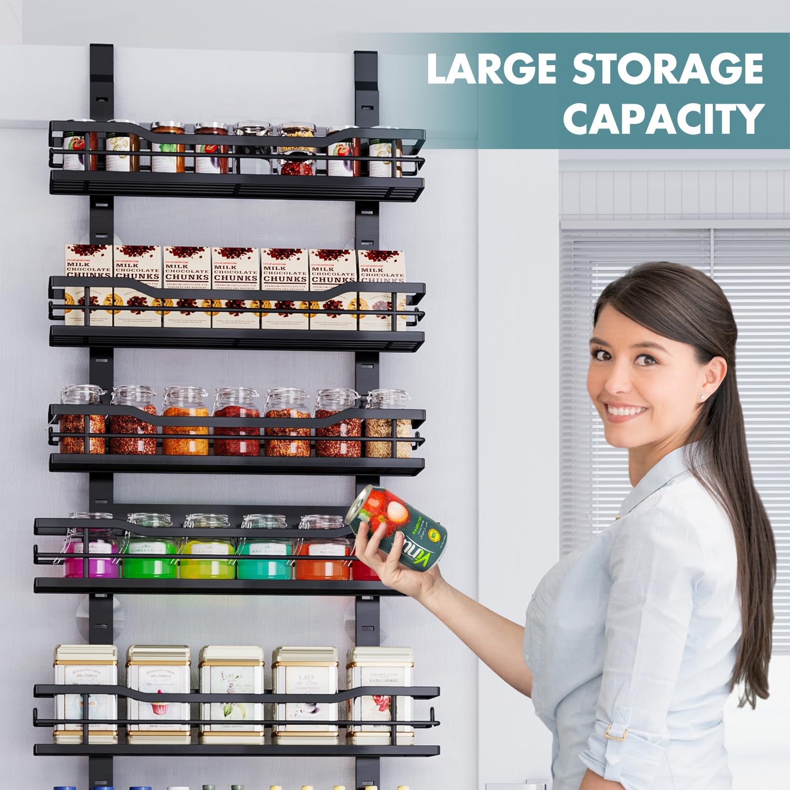 Snap-on baskets feature for quick reconfiguration of Eastherry organizer