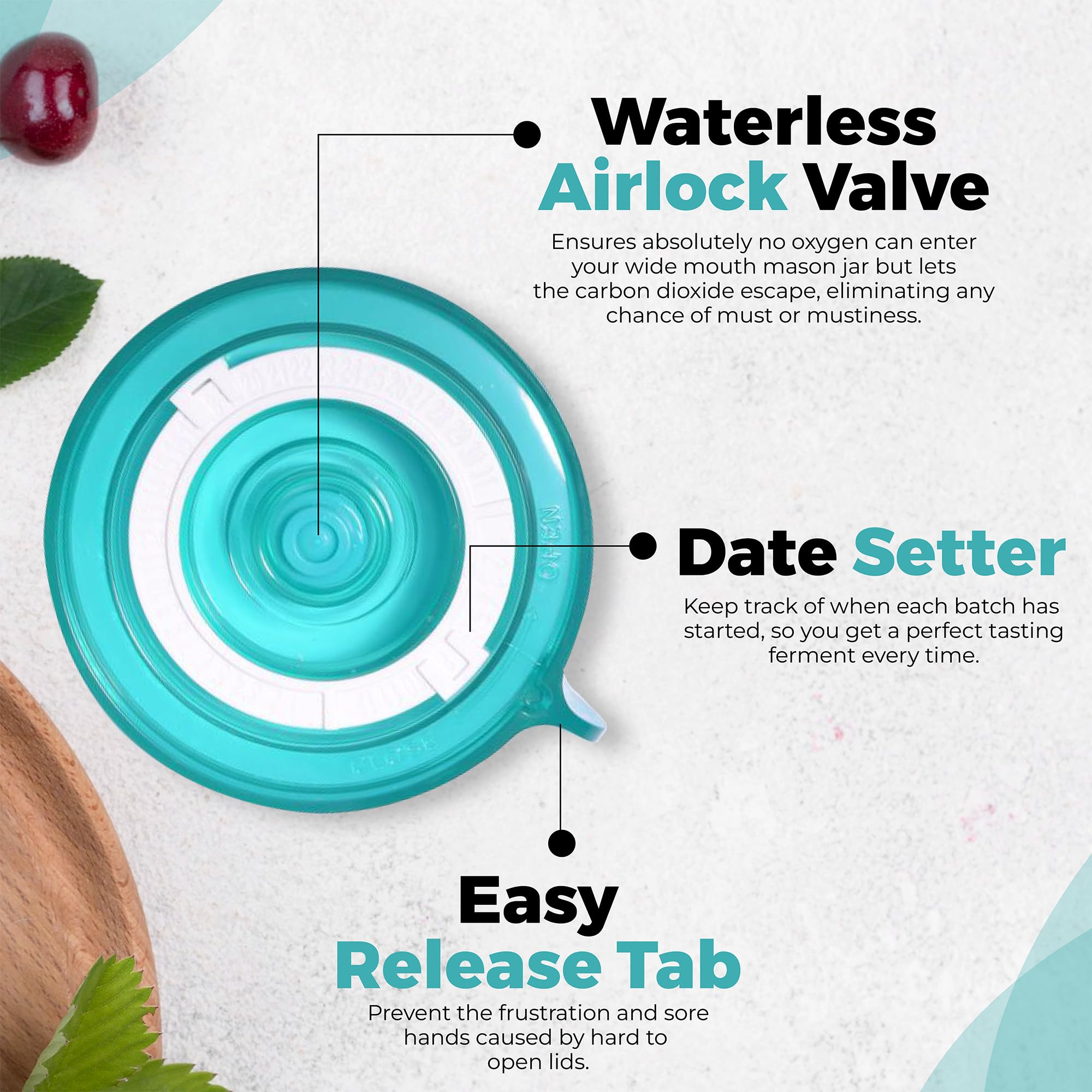 Easy Fermenter leakproof gasket ensures airtight seal for consistent results