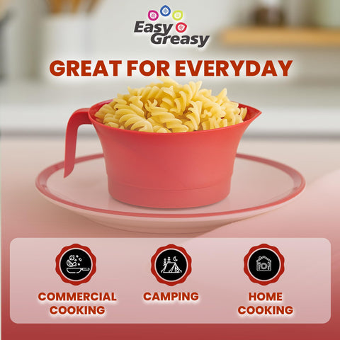 Easy Greasy BPA-free plastic construction for safe daily use.